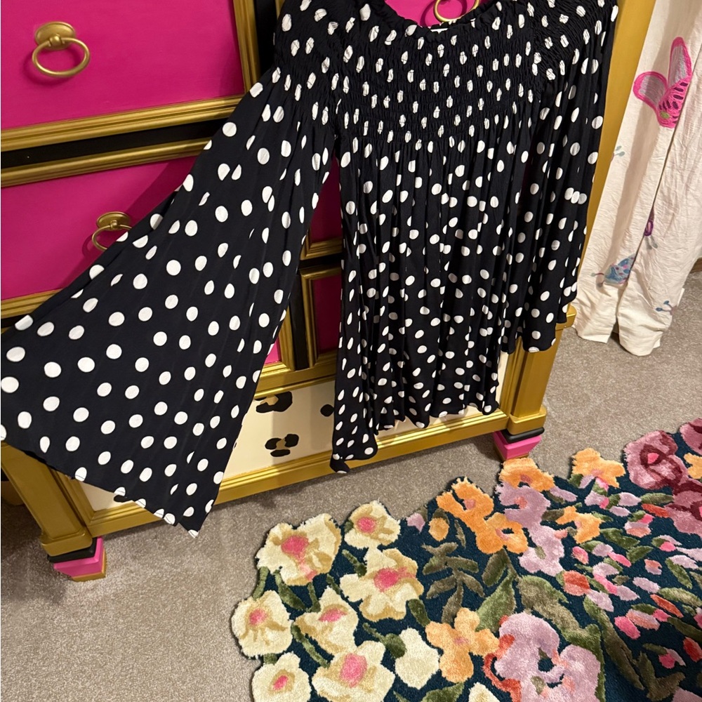 Vici Black and White Patterned Top